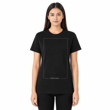 Custom Round Neck T–Shirt Woman