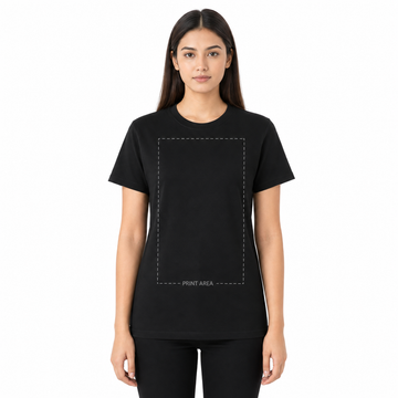 Custom Round Neck T–Shirt Woman