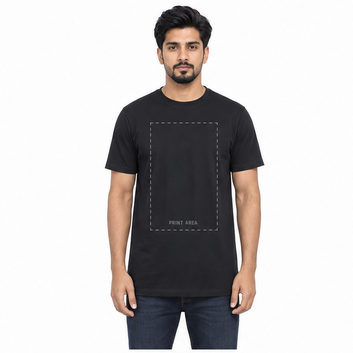 Custom Round Neck T–Shirt