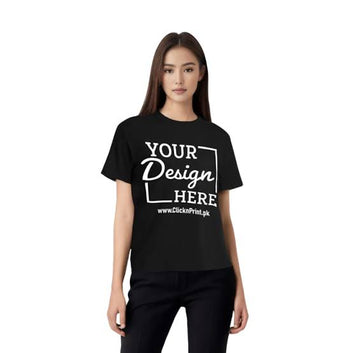 Custom Round Neck T–Shirt Woman