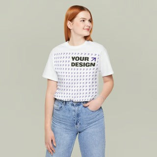 Custom Round Neck T–Shirt Woman